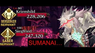 FGO Siegfried vs Siegfried and Kriemhild Siegfried enters Traum day 4 bonus [upl. by Alrich]