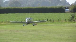 Sonerai 1 SS WHITE KNIGHT Taking off Stratford Aerodrome Taranaki NZ [upl. by Nilat529]