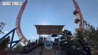 Halfpipe FULL CYCLE OFF RIDE FOOTAGE  Intamin First Gen Halfpipe From Elitch Gardens [upl. by Ennovahc]