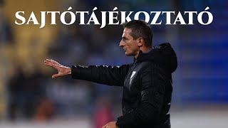 Sajtótájékoztató MezőkövesdDVSC 10 Dombi Tibor értékelése🎙 [upl. by Lynnett786]