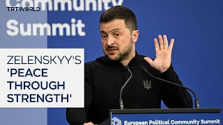 Zelenskyy calls for peace through strength amid Trump concerns [upl. by Anytsirhc]