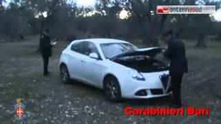 TG 280114 Furti auto blitz dei carabinieri nelle campagne bitontine [upl. by Ahsiam]