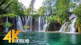 4K Plitvice Lakes  Crystal Waters of Croatian Lakes  Ultra HD Relaxation Video [upl. by Jehovah]