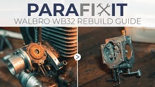 Walbro WB32 Carburettor Full Rebuild Guide [upl. by Noval]