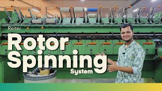 Rotor spinning process  material passage  main parts  noteshare  Butex [upl. by Iveson]