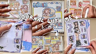 Kawaii Stickers Journal with me  IMMERSIVE ASMR ✨ [upl. by Sheila]