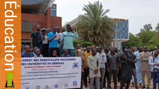 Les enseignants vacataires des universités publiques du Sénégal son montés au créneau pour alerter [upl. by Noraj]