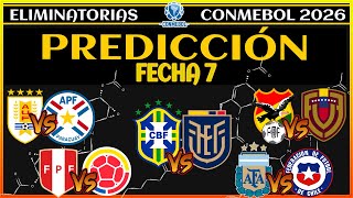 Predicción y Análisis Fecha 7 Eliminatorias Sudamericanas Mundial 2026 [upl. by Acsot]