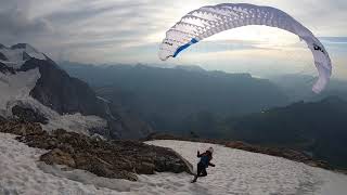 Eiger Nollengletscher Hike and Fly mit Dudek RunampFly [upl. by Itnava]