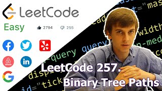 LeetCode 257 Binary Tree Paths Algorithm Explained [upl. by Ciryl]