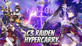 C3R1 Raiden Hypercarry with Chevreuse  Spiral Abyss 43 [upl. by Ikkir]