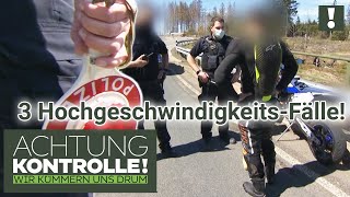 🚨 Motorradrennen Verfolgungsjagd amp Fahrverbot 🚨 3 HighspeedFälle  Kabel Eins  Achtung Kontrolle [upl. by Aenyl832]