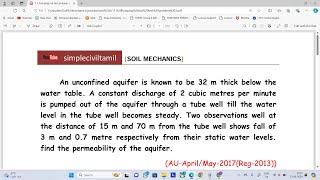 Pumping out test problem 3 [upl. by Shaner]