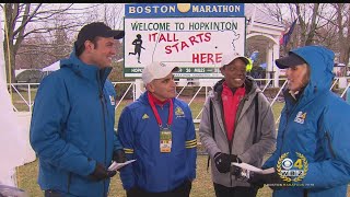 John Hancock On Role Sponsoring 2018 Boston Marathon [upl. by Aneeuqahs]