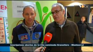 VOTV  Inscripcions obertes de la 23a Caminada Granollers  Montserrat [upl. by Etnohc]