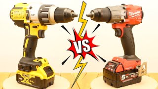 DeWalt or Milwaukee Who makes better drills DCD996 VS ONEPD2 18V Battle [upl. by Ynaffyt]