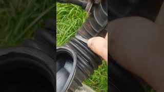 How to repair vacuum leak on an Audi 80 KE jetronic car repair repairing vacuum [upl. by Aelsel]