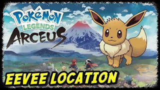 Eevee Location  Pokemon Legends Arceus  How to Get Eevee [upl. by Ahtennek]