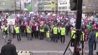 Demo gegen den Bildungsplan am 05042014 in Stuttgart [upl. by Eirallam]