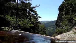 Ardèche  La cascade du Château de Rochebonne 4K [upl. by Collum]