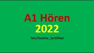 Start Deutsch A1 Hören Modelltest 2022 mit Lösungen  Sample Paper  Vid  55 [upl. by Peony]