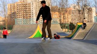 Pyongyang Skate Park in North Korea [upl. by Akaenahs]