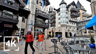 4K Vail Colorado Walk  Lionshead Village  Millionaires Ski Resort  HDR  USA  2023 [upl. by Jorie201]