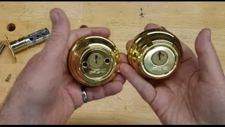 Replace a Broken Deadbolt Lock and Keep Using the Original Key [upl. by Yerocaj]