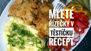 Mleté řízečky v těstíčkurecept [upl. by Nissy]