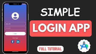 Simple Login App in Android Studio  2024 [upl. by Boru]