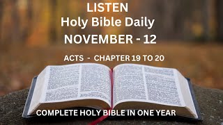 Bible Reading l Daily l English l Complete Holy Bible in one year [upl. by Dalia]