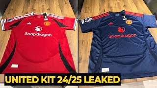 Man United NEW HOME and AWAY KIT 2425 REVEALED with new sponsors  Manchester United News [upl. by Necyla]