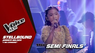 The Voice Kids Jennica Belaza is a DIVA with I Am Changing  Semi Finals [upl. by Heber]