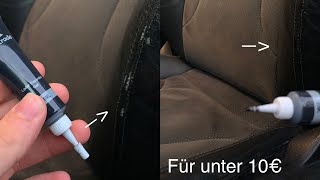 Risse im Leder günstig reparieren Risse im Ledersitz für unter 10€ reparierenFlüssigleder anwenden [upl. by Malti]