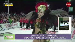 Marumbá cerró su desfile con una batucada fantástica en la primera noche del carnaval de Hasenkamp [upl. by Derk]