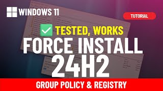 Trick ✅ Windows 11 24H2 Bypass queue and force install immediately [upl. by Eima72]