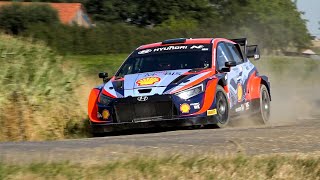 WRC Ypres Rally 2022 Test Solberg Hyundai I20 WRCrally1 HD [upl. by Warrick]