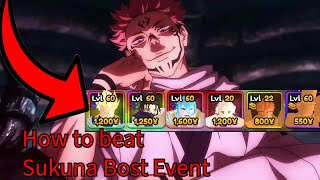 How To Beat Sukuna Boss Event in Anime Vanguards [upl. by Drofxer3]