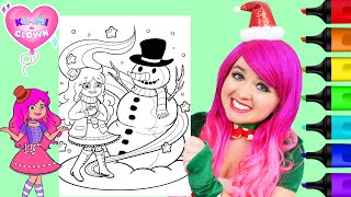 Coloring Kimmi The Clown amp Snowman  Christmas [upl. by Natty]