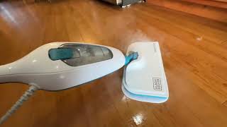 BLACKDECKER Steam Mop for Hard Floor REVIEW and DEMO ✅ [upl. by Helve]