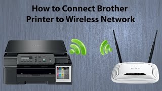 Brother DCP T500W Wifi Setup  How to connect Printer to Wireless Network [upl. by Derwon887]