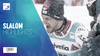 Johannes Strolz AUT  Winner  Mens Slalom Highights  Adelboden  FIS Alpine [upl. by Angi]