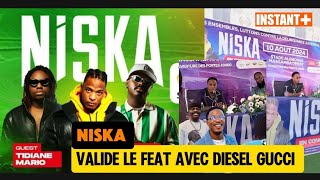 Concert NISKA Valide Le FEAT Avec DIESEL GUCCI Stade TIDIANE MARIO Le 10 Tout Le Mond Avec Mouchoir [upl. by Azer]