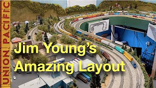 Jim Youngs Amazing NScale Layout [upl. by Rabjohn]