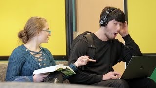 Blasting INAPPROPRIATE Songs PART 10 in the Library PRANK [upl. by Imorej238]