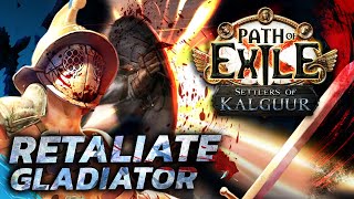 COMPLETELY NEW CounterAttack build  Eviscerate amp Retaliate Gladiator Leaguestarter PoE 325 [upl. by Woodall]