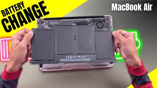 Macbook Air Battery Replacement  Cost in india How to Replace A1405 A1466 A1496 A1369 [upl. by Cynthla]