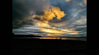 Carkeek Park Seattle Sunset Animation Looping Video [upl. by Arama]