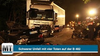 Tödlicher Unfall auf der B 482 in Petershagen [upl. by Sagerman]