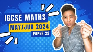 7 058023MJ24  MAYJUNE 2024 VARIANT 23  IGCSE MATHS Extended  A STAR MARKING SCHEME ⭐️ [upl. by Deny]